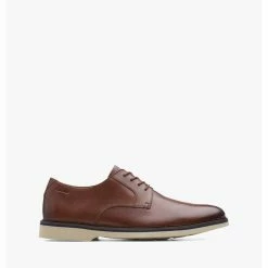 Clarks Malwood Plain Dark Tan Leather – Tan
