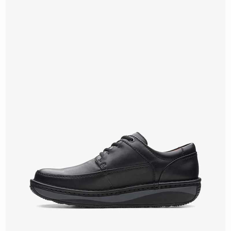 Clarks Un Soul Lace – Black Leather – Black Leather 5 Clarks Un Soul Lace – Black Leather – Black Leather - Image 3
