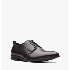 Clarks Stanford Lace Dark Brown Leather – Brown -Sandals shop CAS SHOES 51CA4SH79558DCGS 2