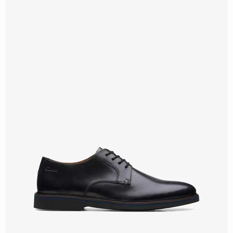 Clarks Malwood Plain Black Leather – Black 4 Clarks Malwood Plain Black Leather – Black - Image 2