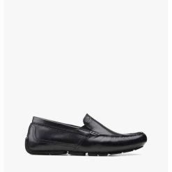 Clarks Markman Plain – Black Leather – Black Leather