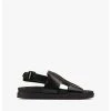 Clarks Sunder Strap – Black Leather – Black Leather -Sandals shop CAS SHOES 714DDSH3A23012GS