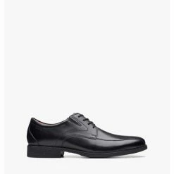 Clarks Whiddon Pace – Black Leather – Black Leather