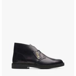 Clarks Desert Boot 2 – Black Leather – Black Leather