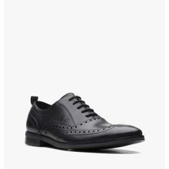 Clarks Stanford Brogue Black Leather – Black 7 Clarks Stanford Brogue Black Leather – Black -Sandals shop CAS SHOES 949F5SH2839D46GS 2