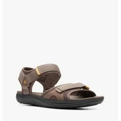 Clarks Step Beat Sun Brown Textile – Brown -Sandals shop CAS SHOES 9B4A2SHAA1B446GS 2