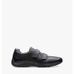 Clarks Konrad Ease – Black Leather – Black Leather