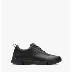 Clarks Tri Fuse – Black Leather – Black Leather