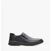 Clarks Donaway Step – Black Leather – Black Leather
