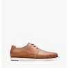 Clarks Bratton Lace Dark Tan Leather/Suede Combi – Tan