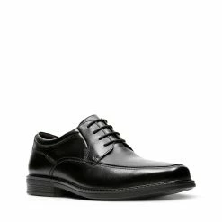 Clarks Ipswich ApronBlack Leather -Sandals shop CLMENSDerbyOxfordShoes 26130507 1