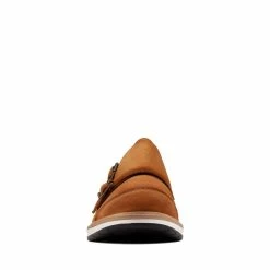Clarks Chantry MonkTobacco Suede -Sandals shop CLMENSLoafersSlipOns 26155067 2