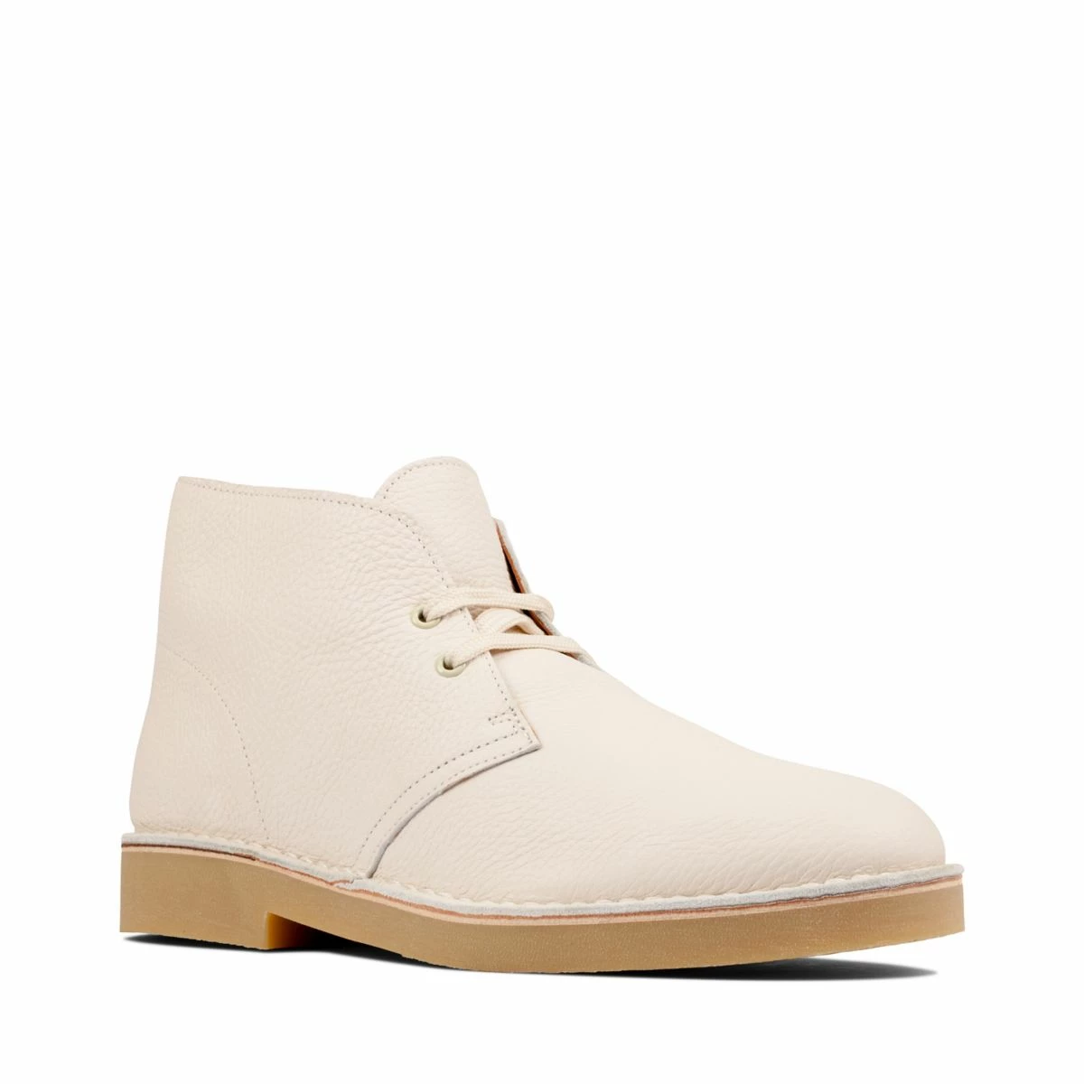 Clarks Desert Boot 2White Leather 4 Clarks Desert Boot 2White Leather - Image 2
