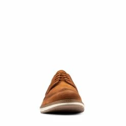 Clarks Chantry WingDark Tan Suede -Sandals shop CLMENSLoafersSlipOns 26156343 2