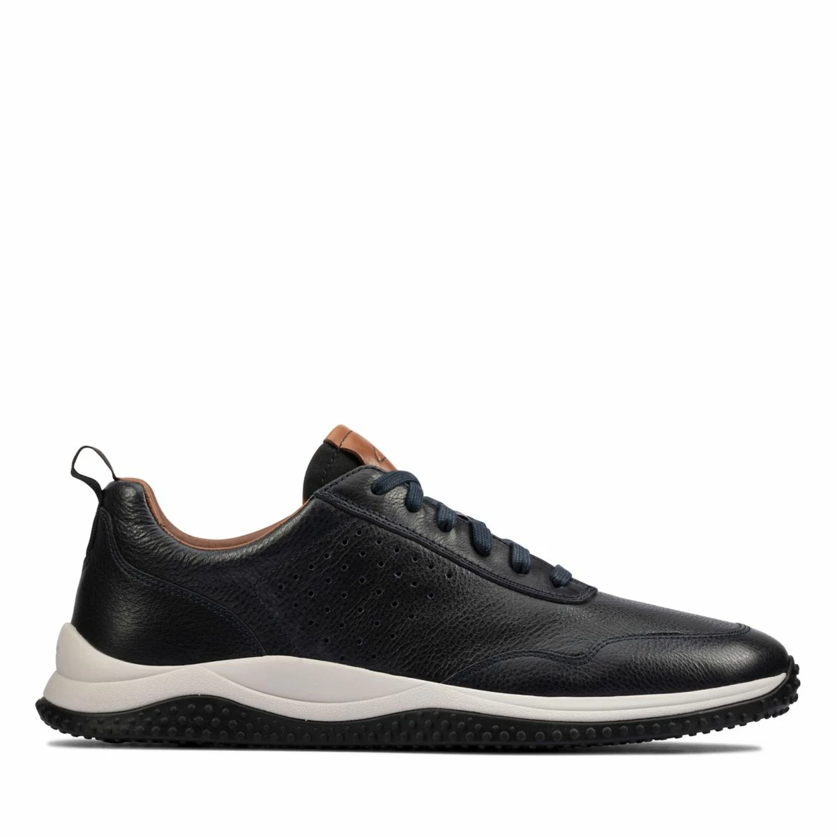 Clarks Puxton LaceNavy Leather 3 Clarks Puxton LaceNavy Leather