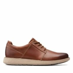 Clarks Un LarvikLace2Tan Oily Leather