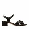 Clarks Sheer 35 StrapBlack Leather 1 Clarks Sheer 35 StrapBlack Leather -Sandals shop CLWOMENWSFlatSandals 26148433