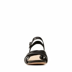 Clarks Sheer 35 StrapBlack Leather -Sandals shop CLWOMENWSFlatSandals 26148433 2