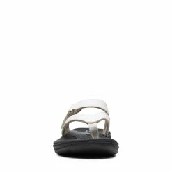 Clarks Brinkley MarinWhite -Sandals shop CLWOMENWSFlatSandals 26150161 2