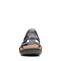 Clarks Kylyn StepNavy Combination -Sandals shop CLWOMENWSFlatSandals 26159181 2