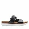 Clarks Elayne EaseBlack Leather 2 Clarks Elayne EaseBlack Leather -Sandals shop CLWOMENWSFlatSandals 26159214