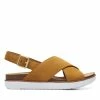 Clarks Elayne CrossOchre -Sandals shop CLWOMENWSFlatSandals 26159232