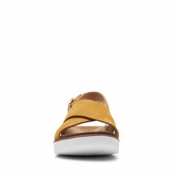 Clarks Elayne CrossOchre -Sandals shop CLWOMENWSFlatSandals 26159232 2