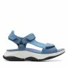 Clarks Wave2.0 Skip.Blue Combi -Sandals shop CLWOMENWSFlatSandals 26159702
