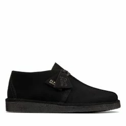Clarks Desert Trek Black Suede