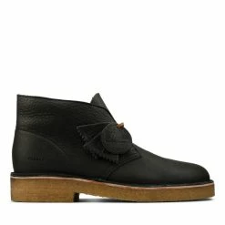 Clarks Desert Boot 221 Black Natural Leather