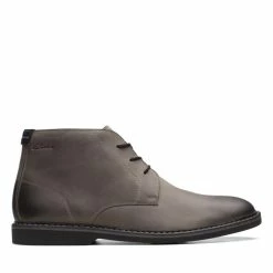 Clarks Atticus LT Mid Dark Grey Leather