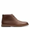 Clarks Atticus LT Mid Dark Tan Leather