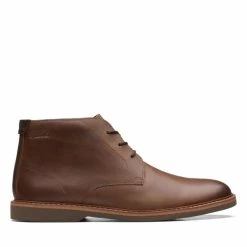 Clarks Atticus LT Mid Dark Tan Leather