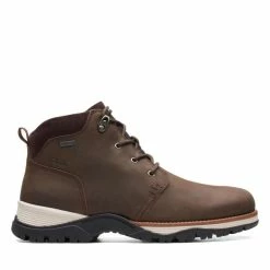 Clarks Topton Mid GTX Dark Brown Leather