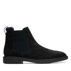 Clarks Clarkdale Hall Black Suede