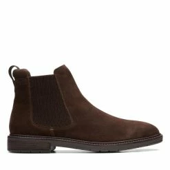 Clarks Clarkdale Hall Dark Brown Suede