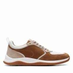 Clarks Puxton Run Dark Tan Combination