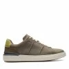 Clarks CourtLite Lo Dark Olive Leather -Sandals shop CS M SNEAKERS 26162104