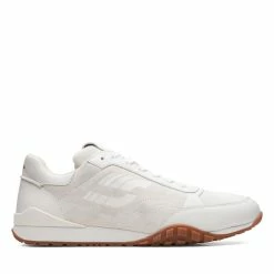 Clarks Craft Lo Lace White Leather