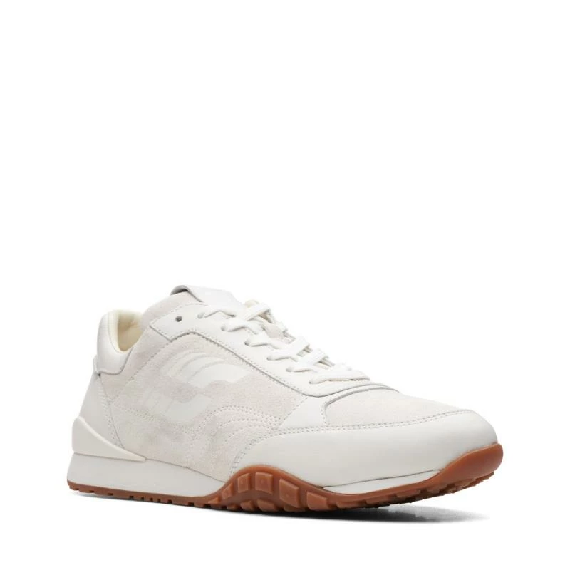 Clarks Craft Lo Lace White Leather 4 Clarks Craft Lo Lace White Leather - Image 2