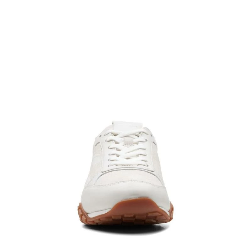 Clarks Craft Lo Lace White Leather 5 Clarks Craft Lo Lace White Leather - Image 3