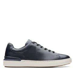 Clarks Court Lite Lace Navy Leather