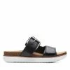 Clarks Elayne Ease Black Leather -Sandals shop CS SHOES 26159214
