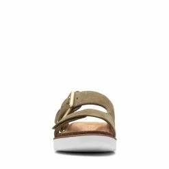 Clarks Elayne Ease Olive Suede -Sandals shop CS SHOES 26159235 2