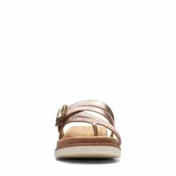 Clarks Brynn Madi Rose Gold Leather -Sandals shop CS SHOES 26164771 2