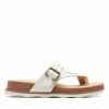 Clarks Brynn Madi White Leather -Sandals shop CS SHOES 26165140