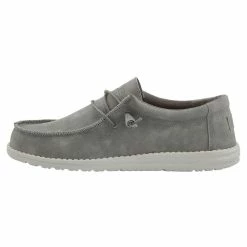 Hey Dude Shoes Wally Recycled Leather – Grey