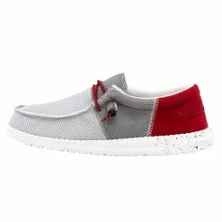 Hey Dude Shoes Wally Sox Tri-Tone – Dark Grey Red