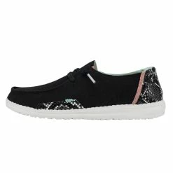 Hey Dude Shoes Wendy Snake – Linen Black
