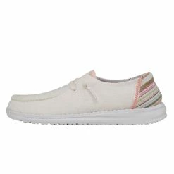 Hey Dude Shoes Wendy Canvas – White Fun Lines